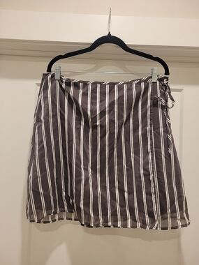Scotch&Soda Striped Wrap Skirt, Size XL